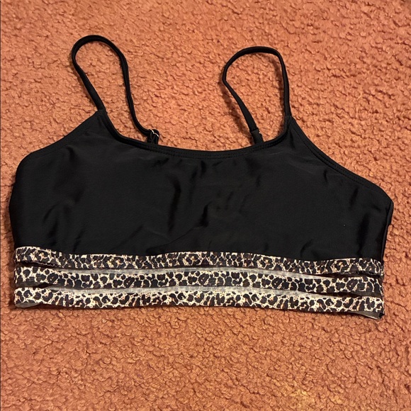 SHEIN Black Bikini with Leopard Trim - Picture 6 of 10